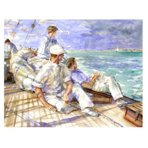 Yacht racing at Cowes, 1959