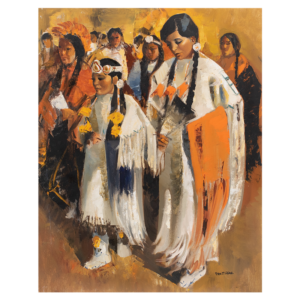 Pueblo Indians in Ceremonial Dress, Taos