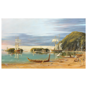 Early Golden Years, Waka and sailing ships, Golden Bay, 1843